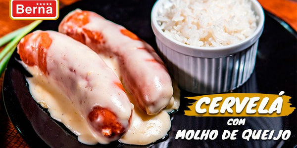 Cervelá com Molho de Queijo Gratinado - Berna Moema Shop