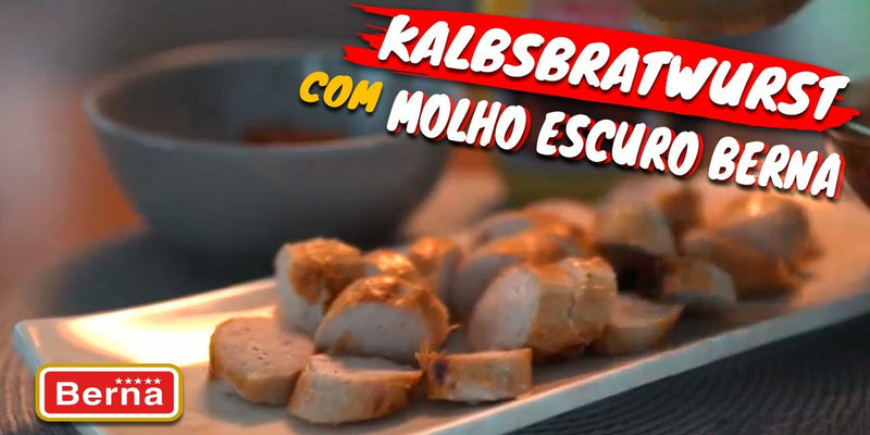 Kalbsbratwurst com Molho Escuro - Berna Moema Shop