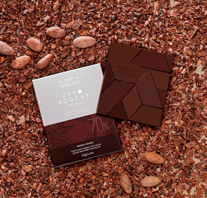 Tablete Chocolate Amargo 70% Zero Açúcar
