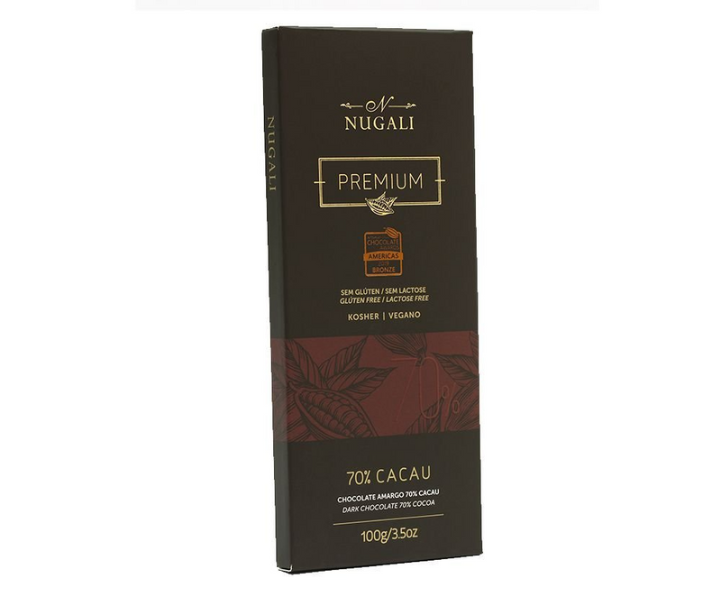 Chocolate 70% Cacau Premium Nugali