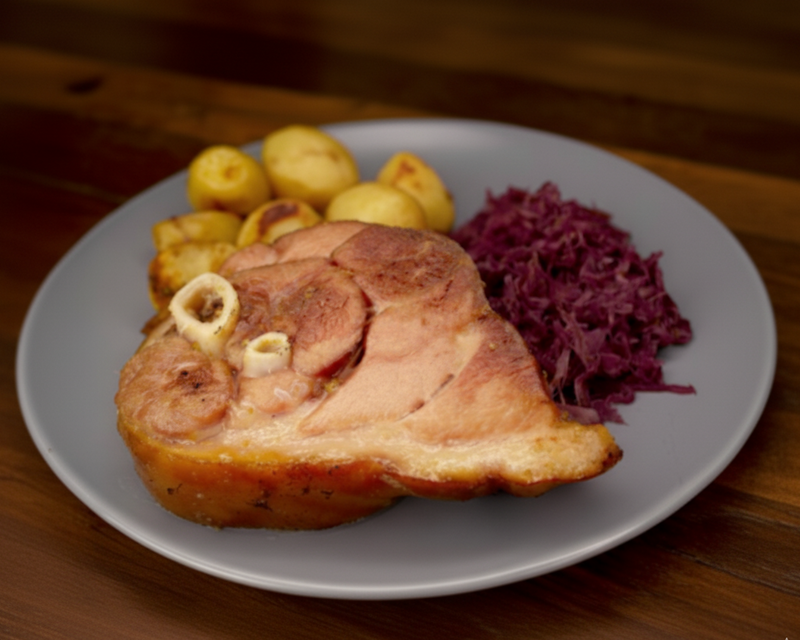 Combinação do Mês: Joelho Suíno com Repolho Roxo 50% OFF Berna