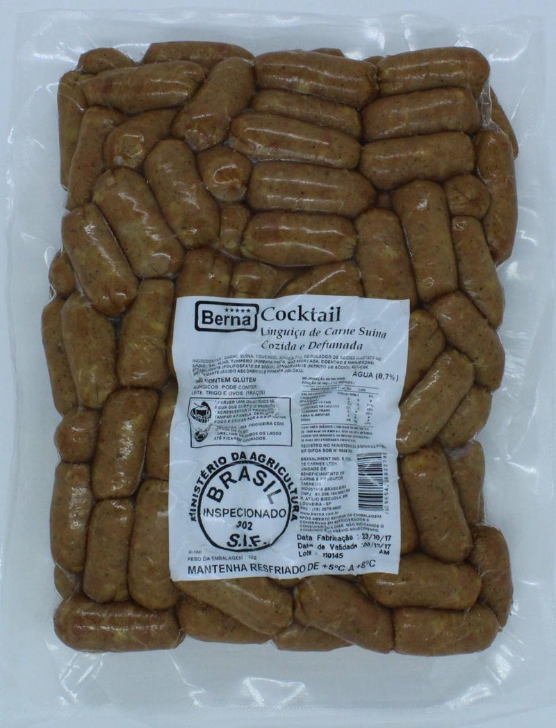 Linguiça Cocktail Pacote Grande 84 Unidades  2,0 Kg