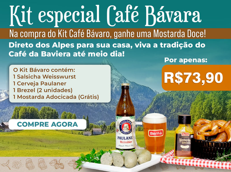 Kit Café Bávaro, ganhe uma Mostarda Doce!